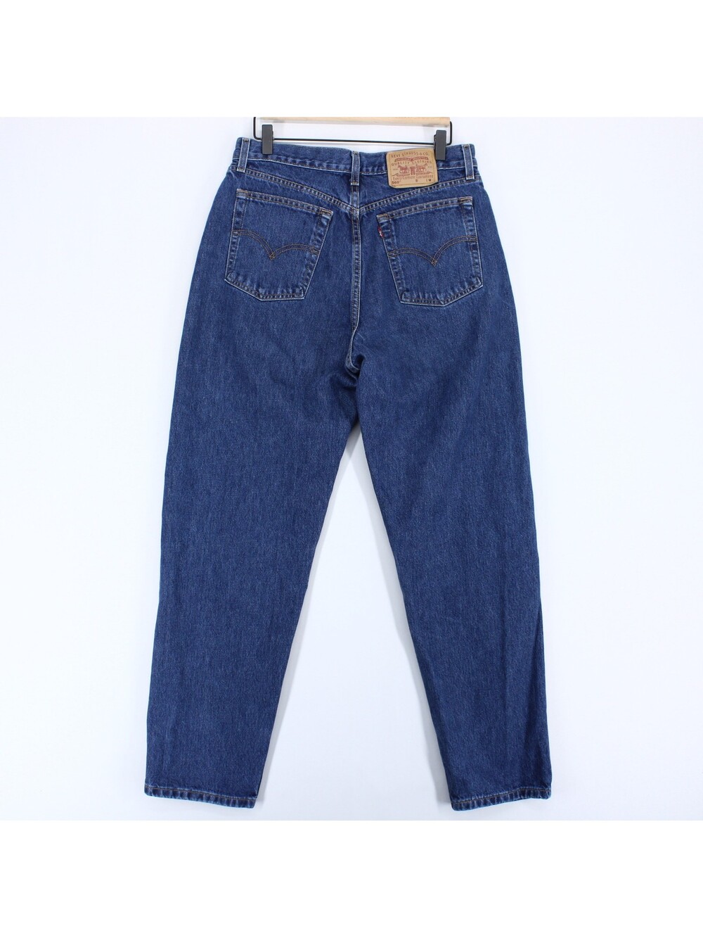 Vintage Levis 560 Jeans Womens 12 Blue Loose Fit Straight Leg High Rise Mom Y2K - Picture 3 of 11
